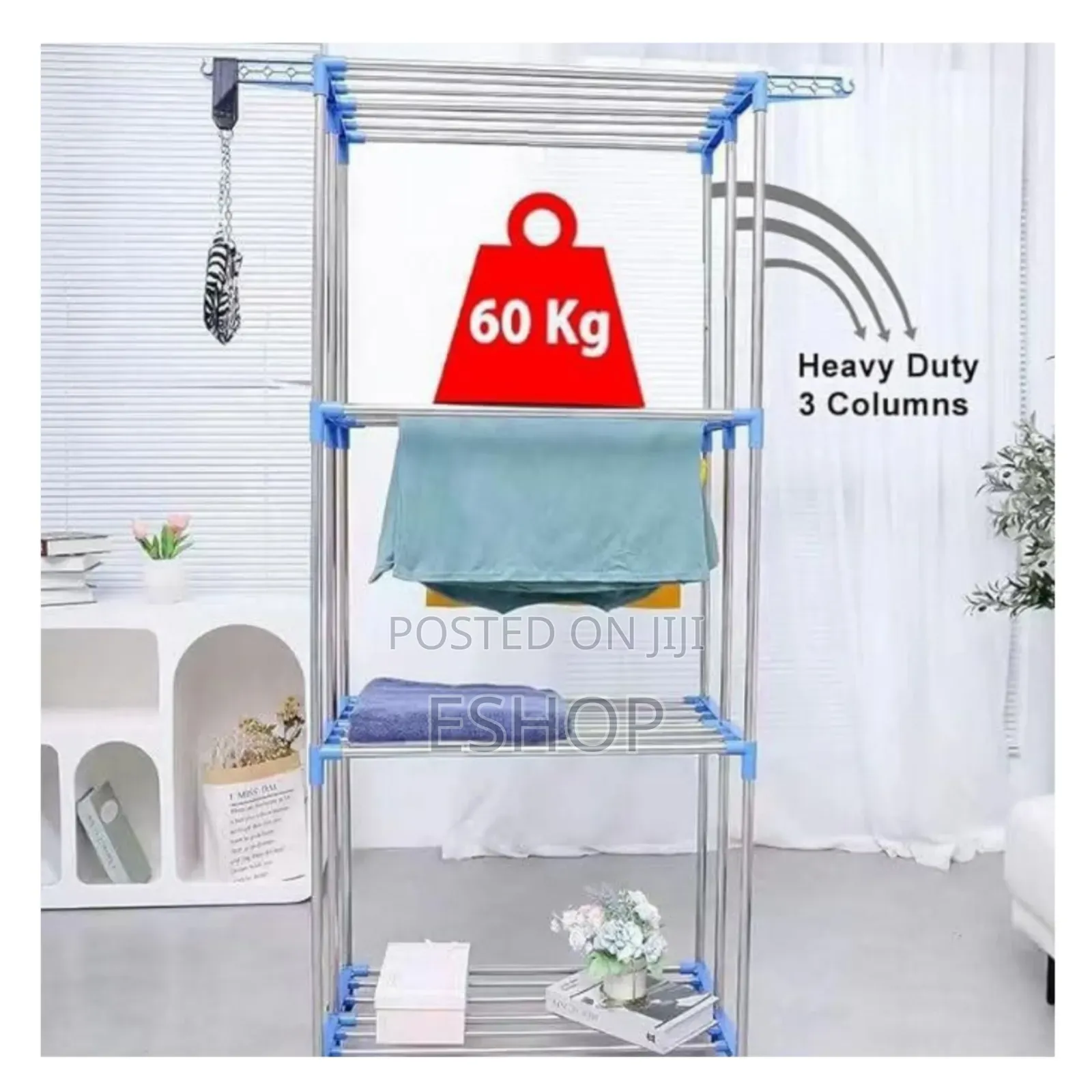  # 60 Kg Capacity 4-Tier Clothes Drying Rack (Hanger)