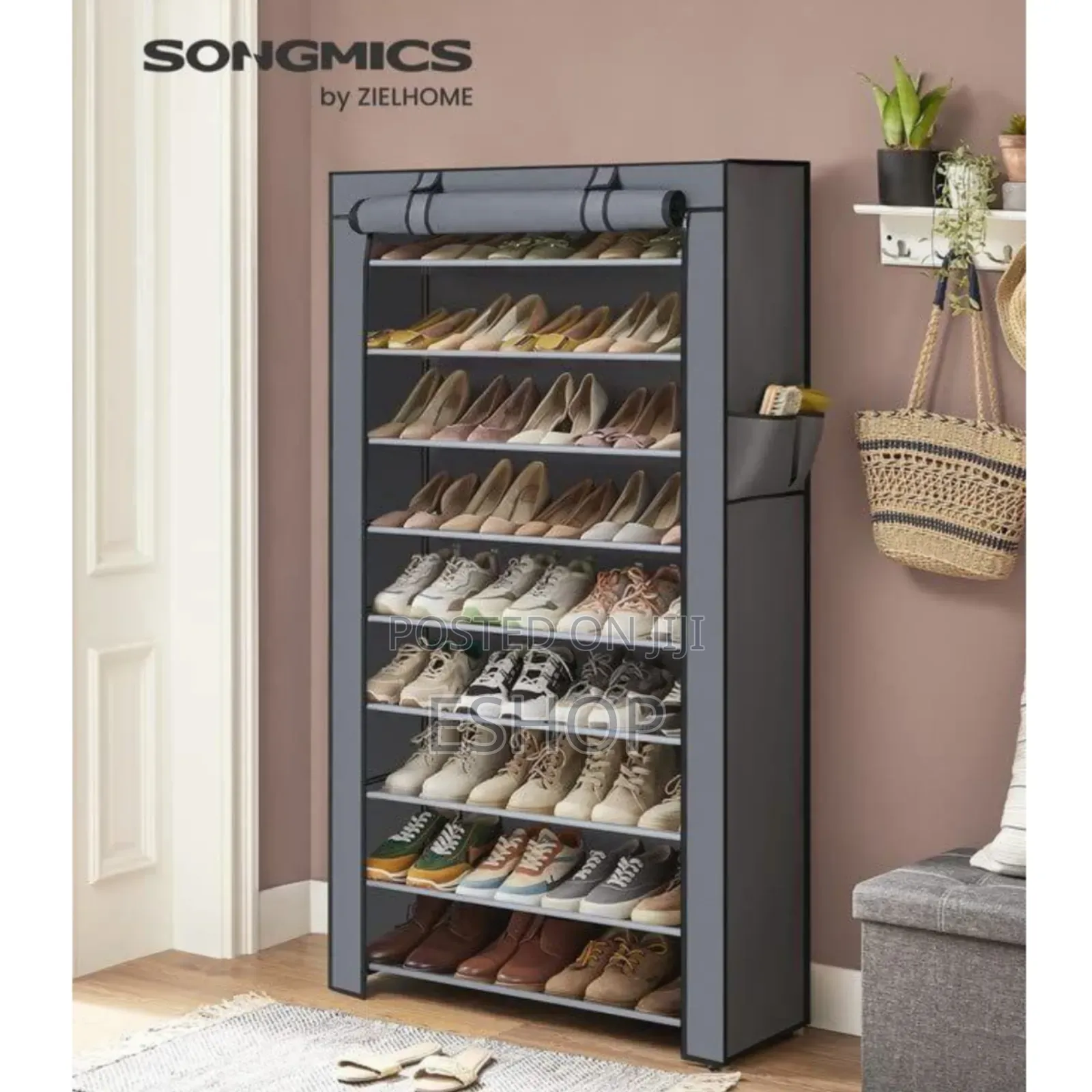 Premium 9-Shelf Organizer With Zip Privacy