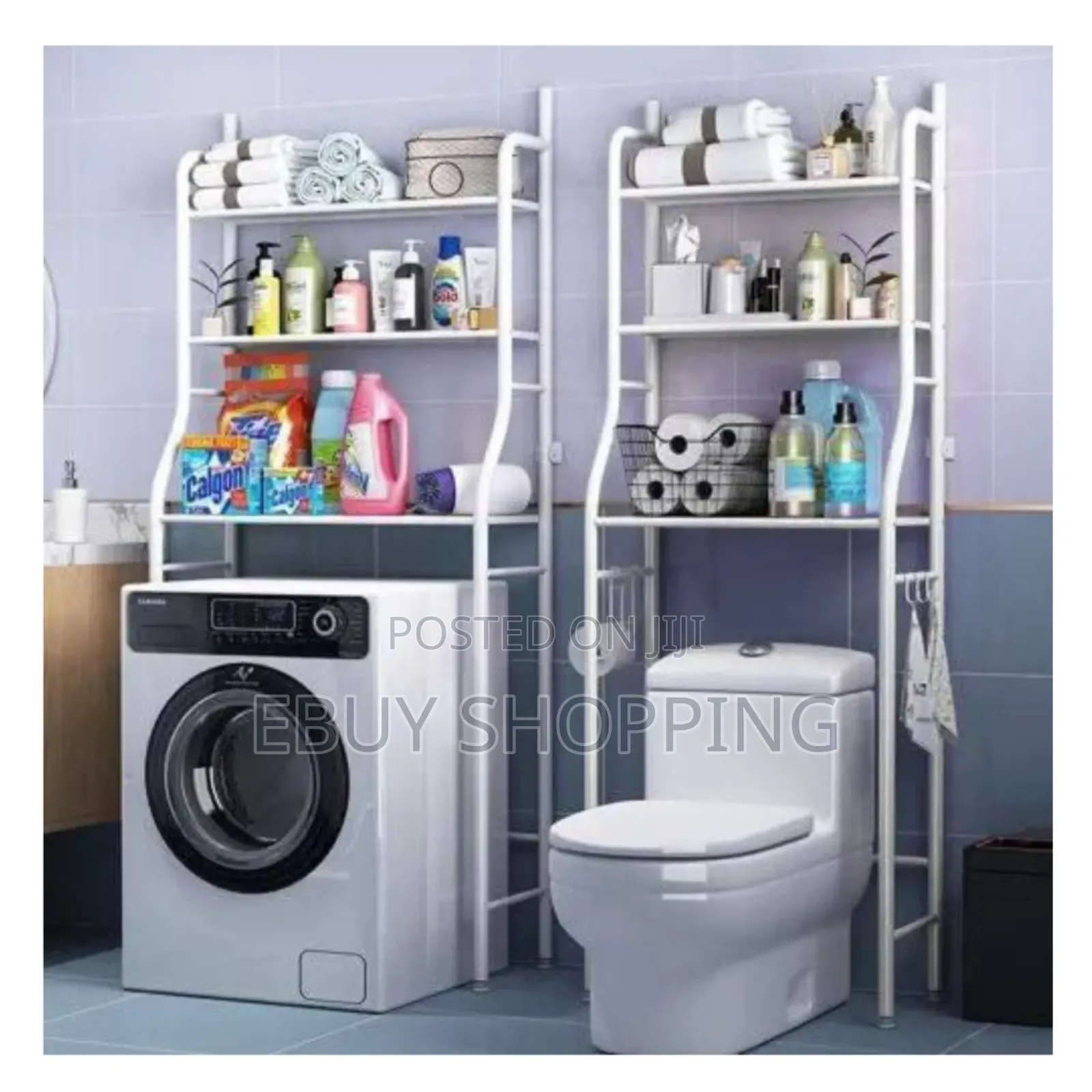 Home Solution: Large Storage Rack for Over Toilet or Washing Machine