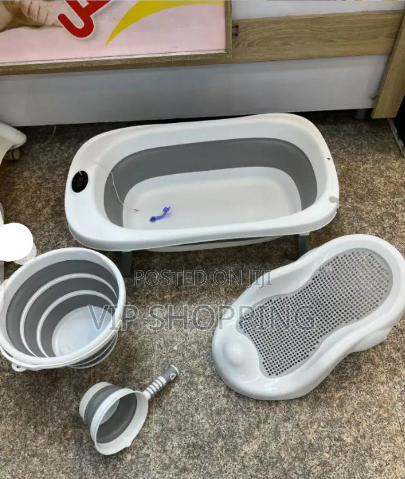 Foldable Baby Bath Tub With Accessories 5 in 1