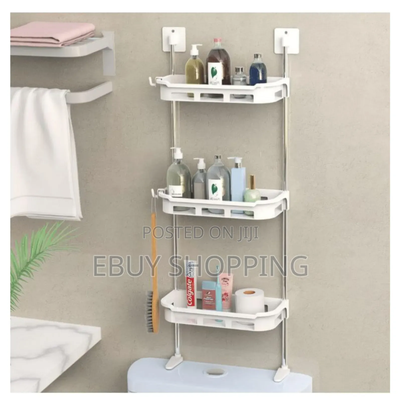 Adjustable Over Toilet Rack – Extra Storage in Minutes