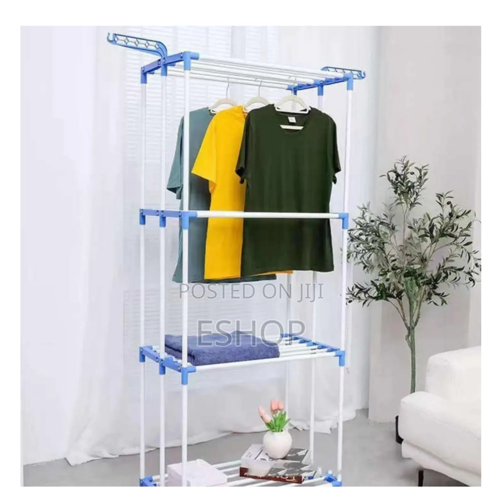 # Space-Saving Design: 4-Tier Clothes Drying Rack