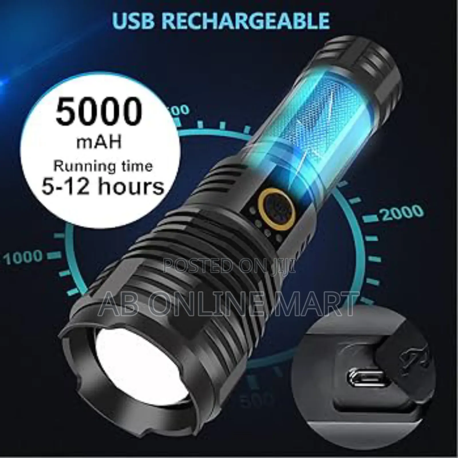 P50 Led Rechargeable Flashlight