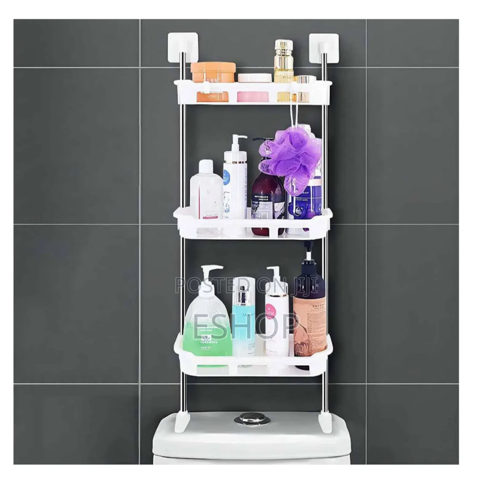 **Modern Over Toilet Shelf – Perfect for Towels,
