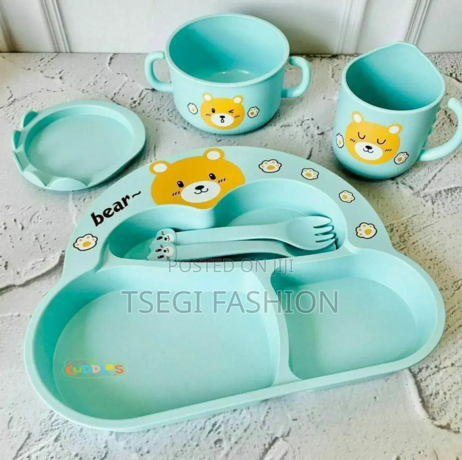6 in 1 Baby Feeding Set/ልጆች መመገብያ