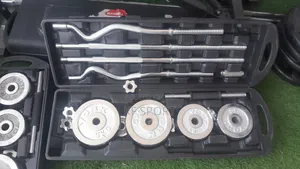 Adjustable Dumbbell Barbell Set Complete Home Gym Kit