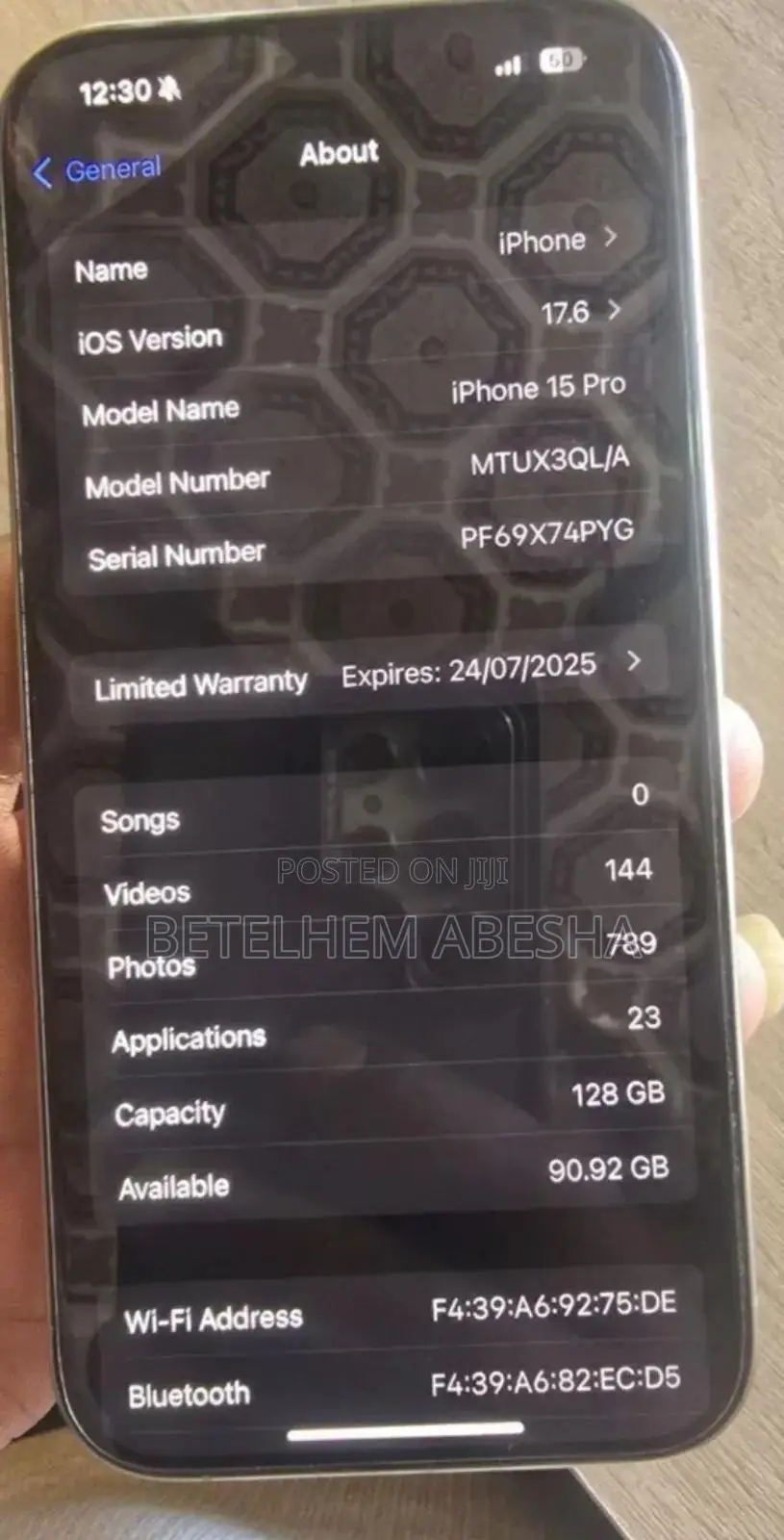 New Apple iPhone 15 Pro 128 GB Blue