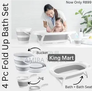 Photo - Foldable Baby Bath Tub With Accessories