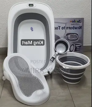 Foldable Baby Bath Tub With Accessories
