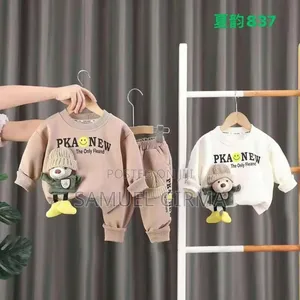 Photo - Unisex Cartoon Doll Fleece 2 Piece Set Outfit