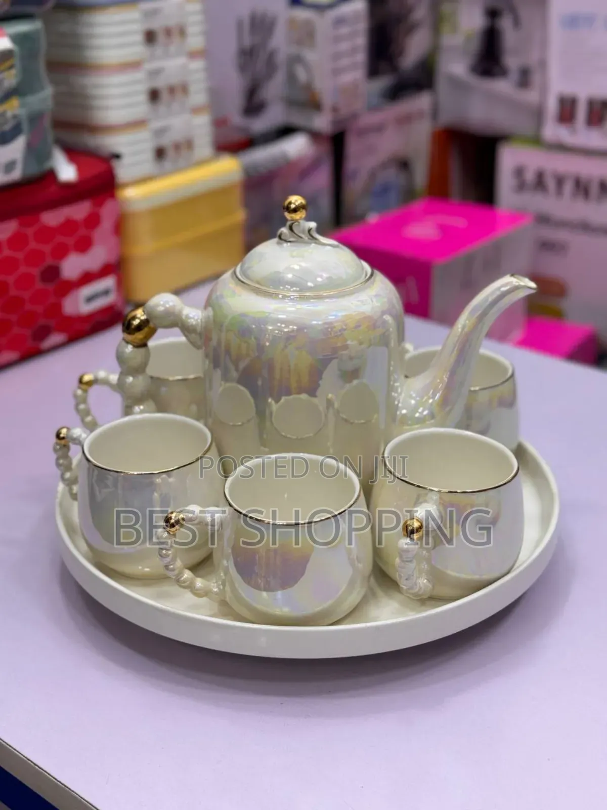 Tea and Milk Glassware ውበት ያላቸው ኮኘሌት