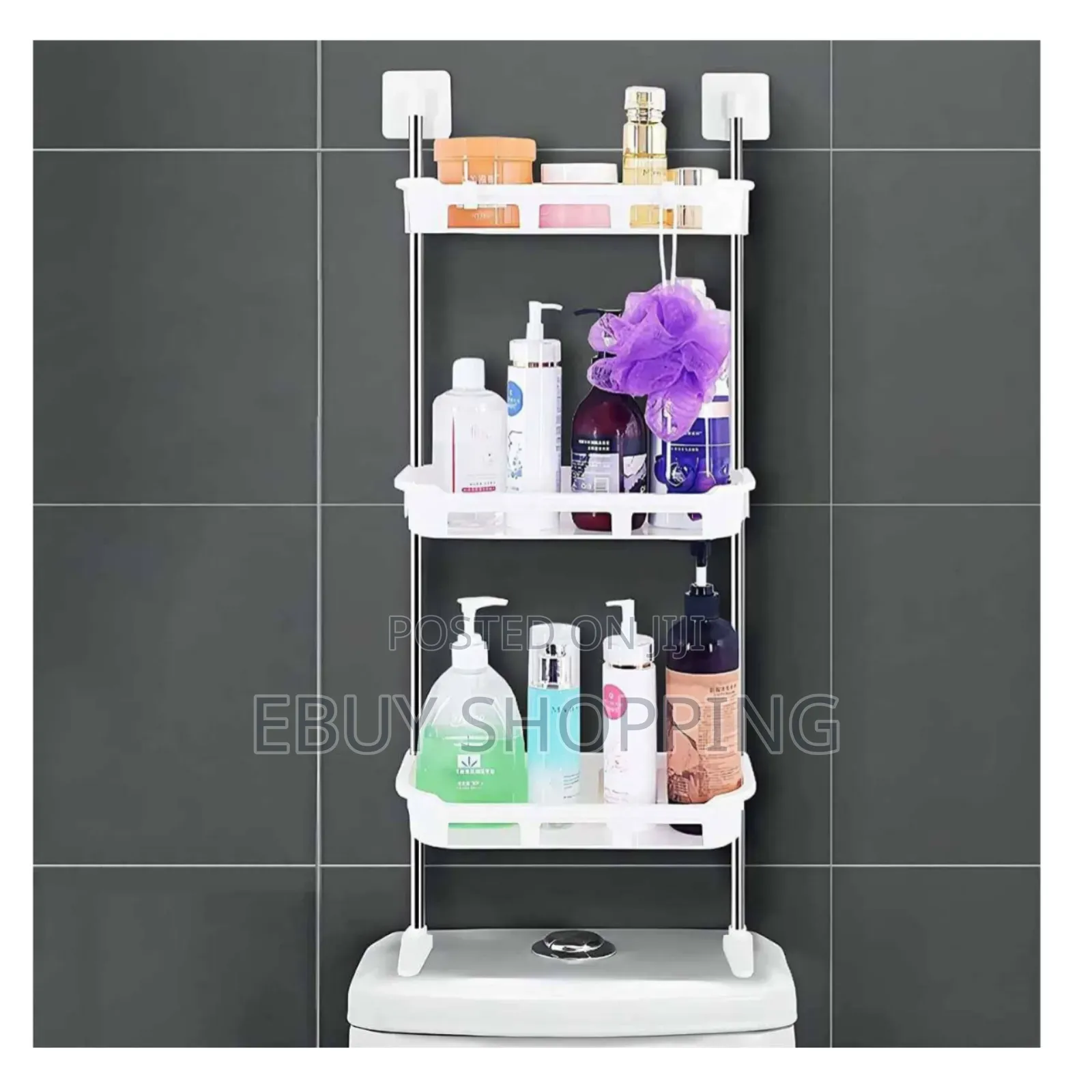 Non-Slip Toilet Storage Unit – Safe Sturdy!