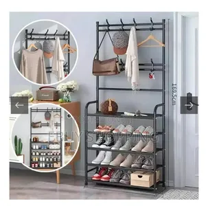 Maximize Your Space: 3-in-1 Multi-Functional Garment Rack