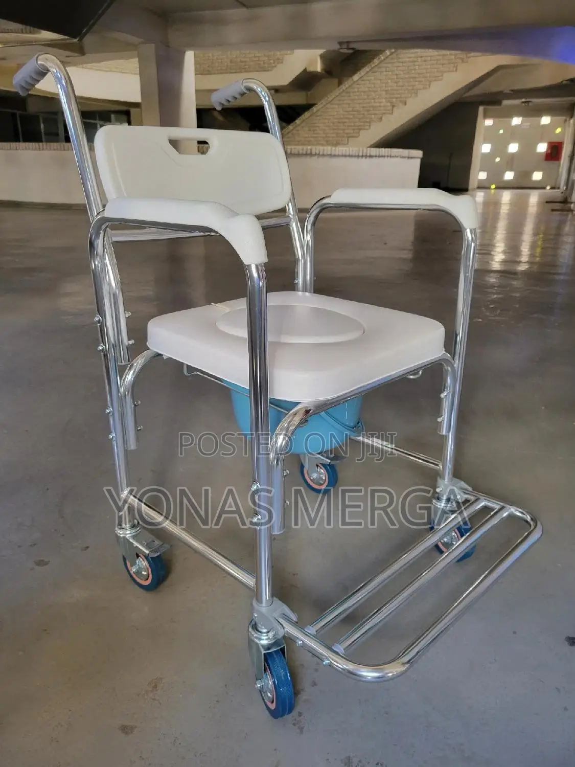 3-in-1 Shower Commode Chair፭∆Toilet Wheeled Chair¤፬黏chair
