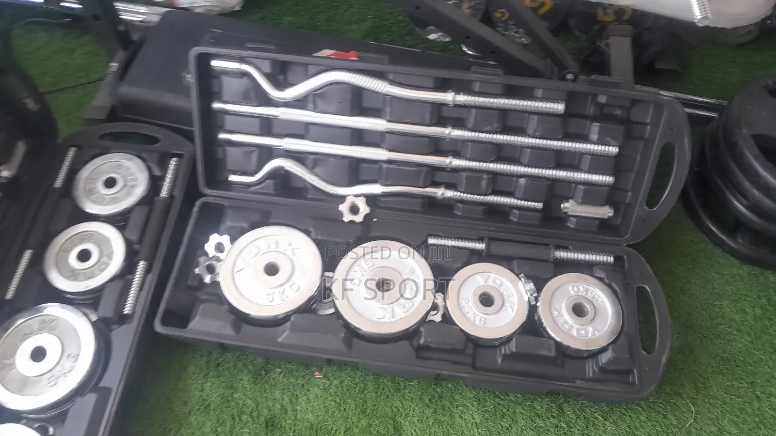 All in One Adjustable Chrome 55 Kg Dumbbell