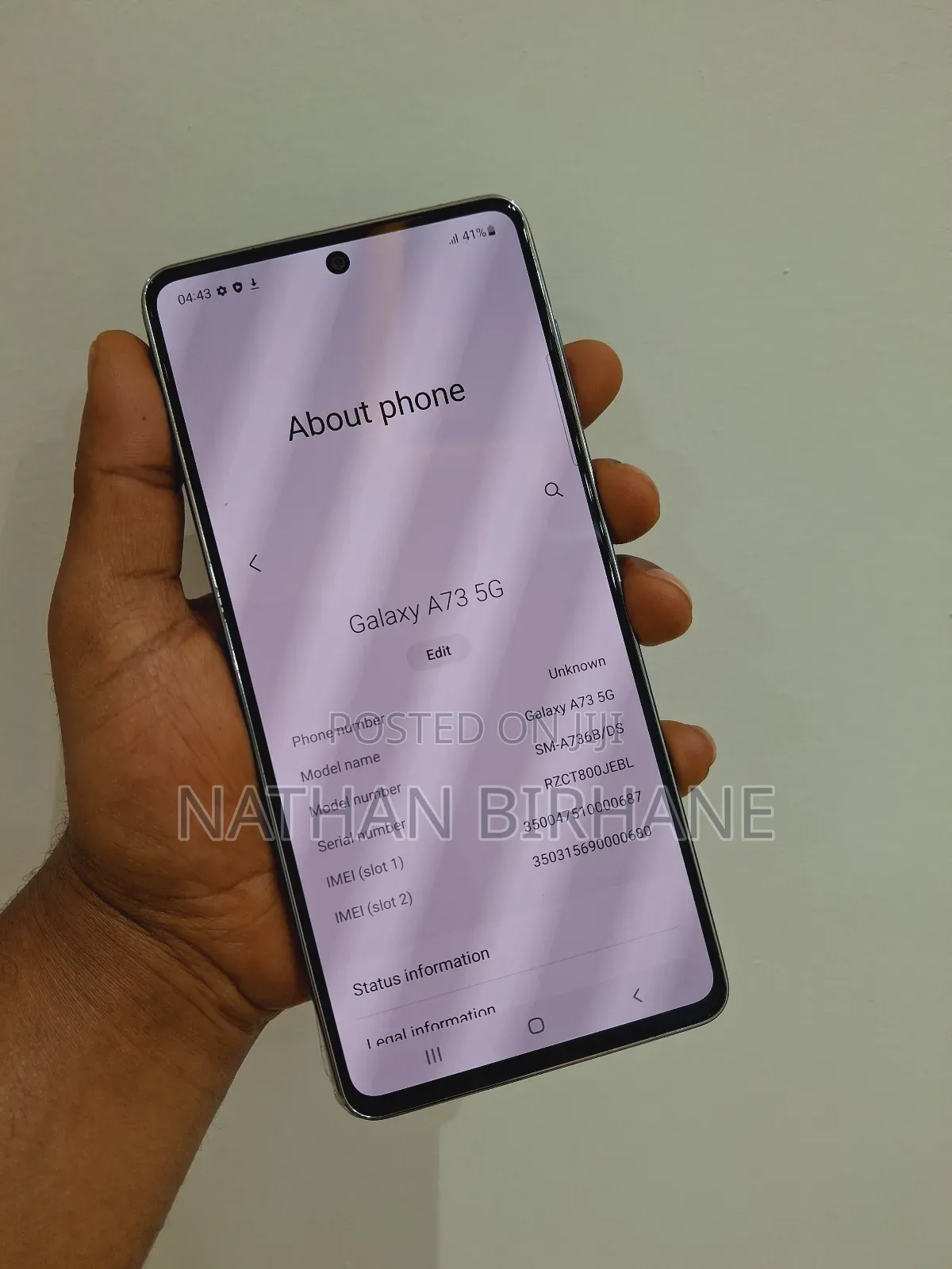 New Samsung Galaxy A73 5G 128 GB Gray