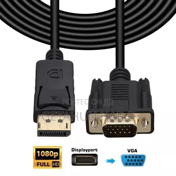 Dp to Vga (Display Port Male to Vga Male)