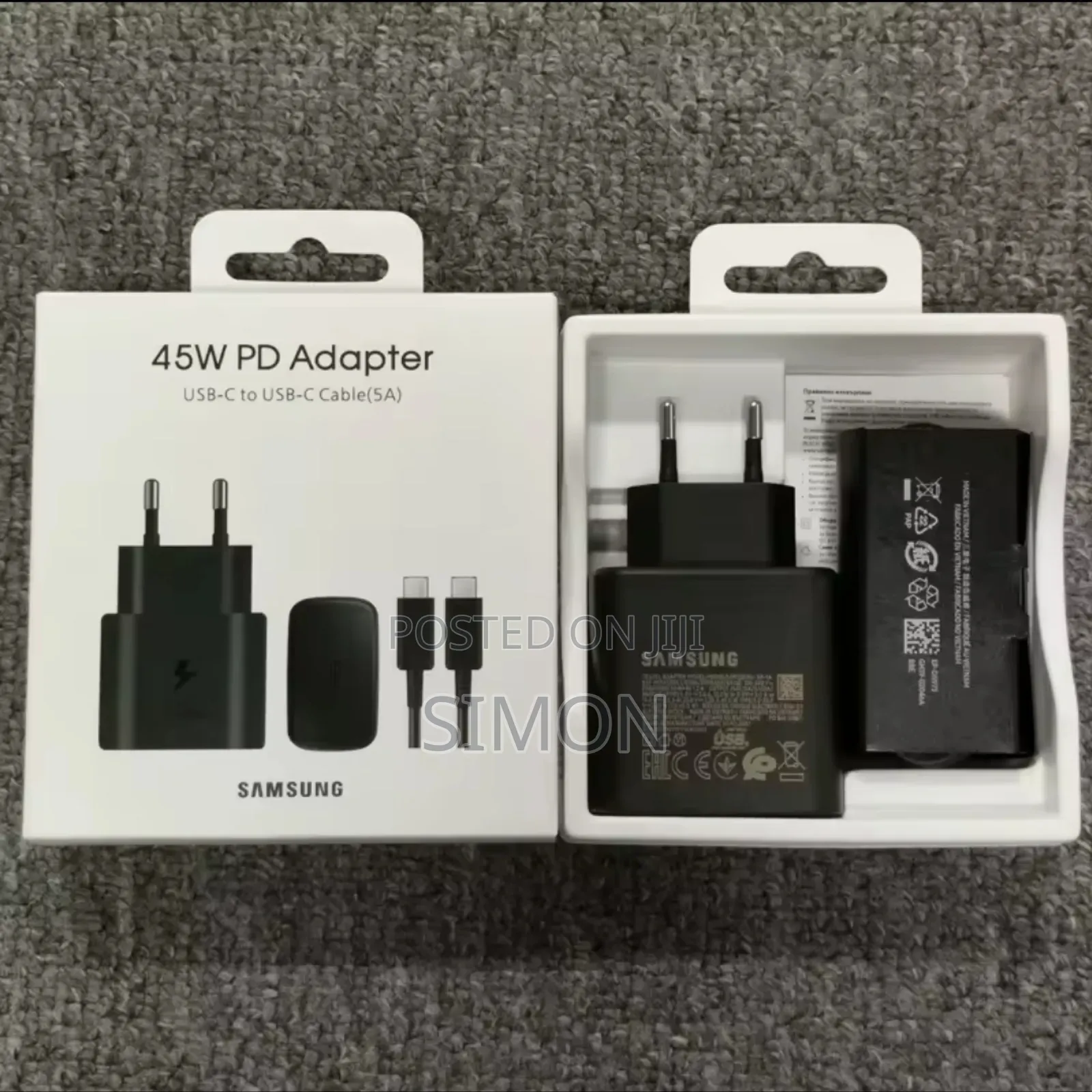 45w Pd Adapter Type C or Usb-C Super Fast Charger