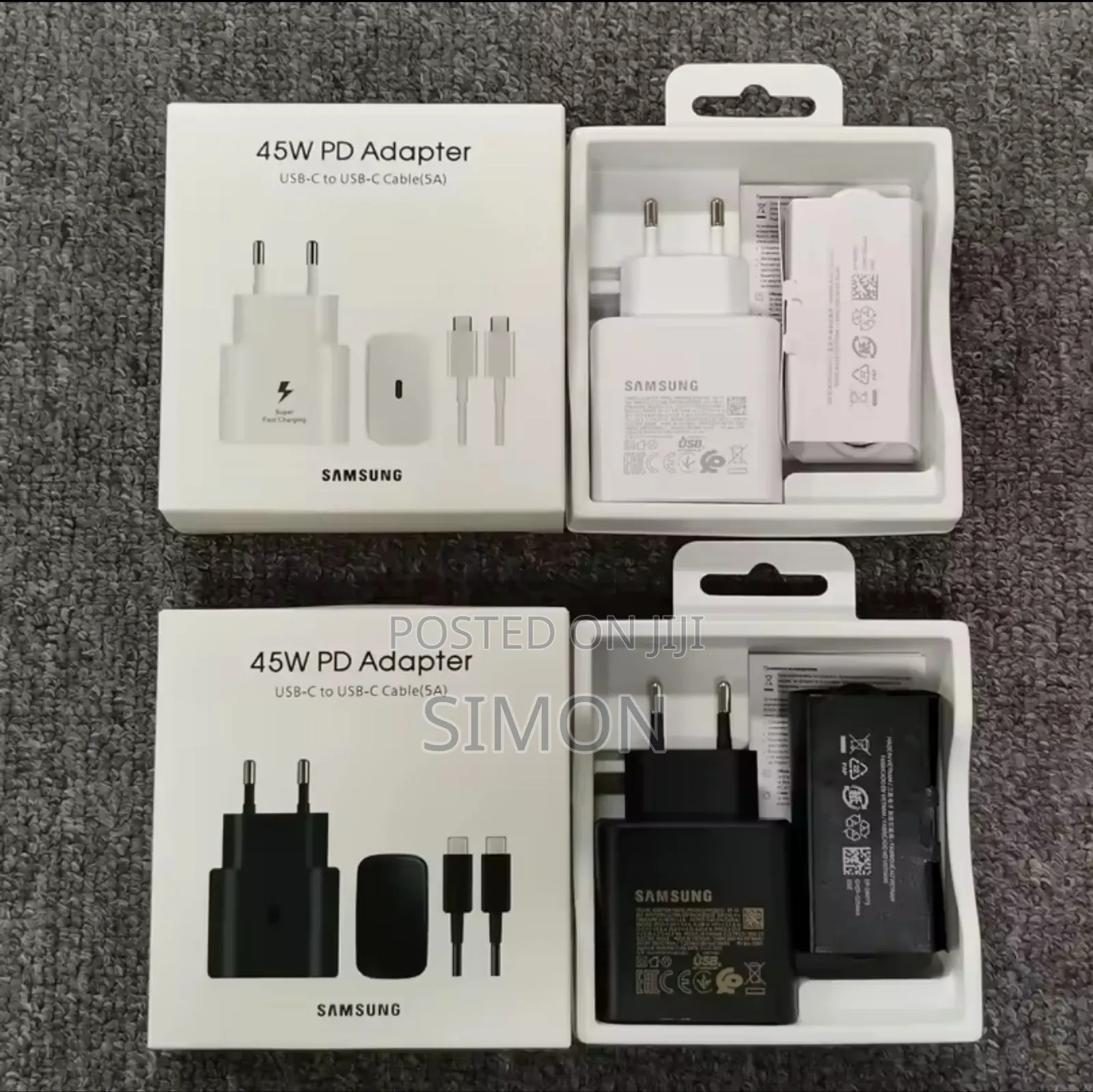 45w Pd Adapter Type C or Usb-C Super Fast Charger