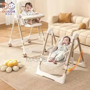 5-in-1 High Chair Multifunction】 ከመመገቢያነት በተጨማሪ ዥዋዥዌ የሚሆን