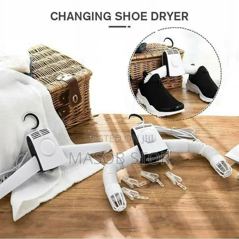 Portable Cloths/Shoes Dryer / ልብስ እና ጫማ ማድረቂያ ማሽን
