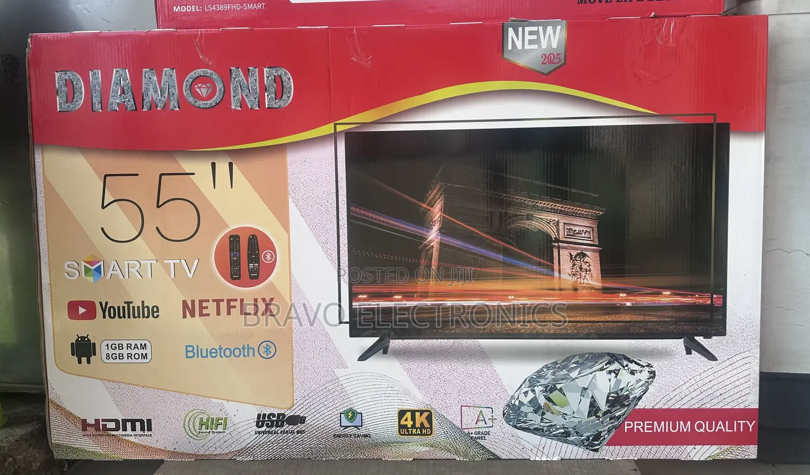 Diamond 55" Ultra Hd | 2025 New Model | Smart Stylish Tv