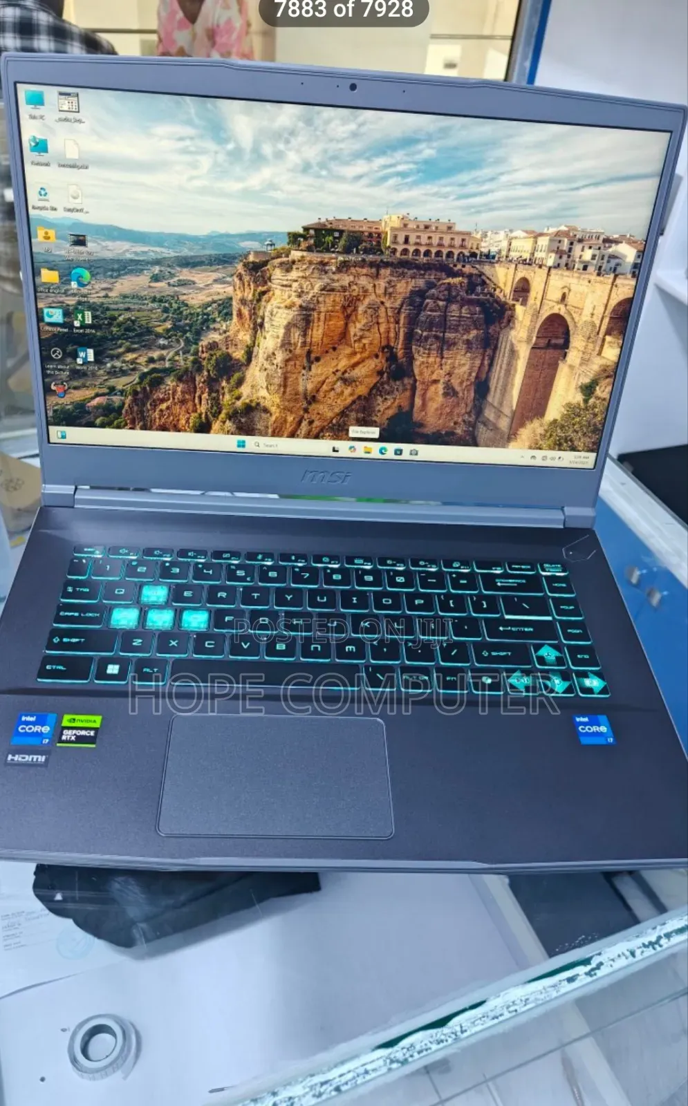 New Laptop MSI GF63 16GB Intel Core I7 SSD 1T