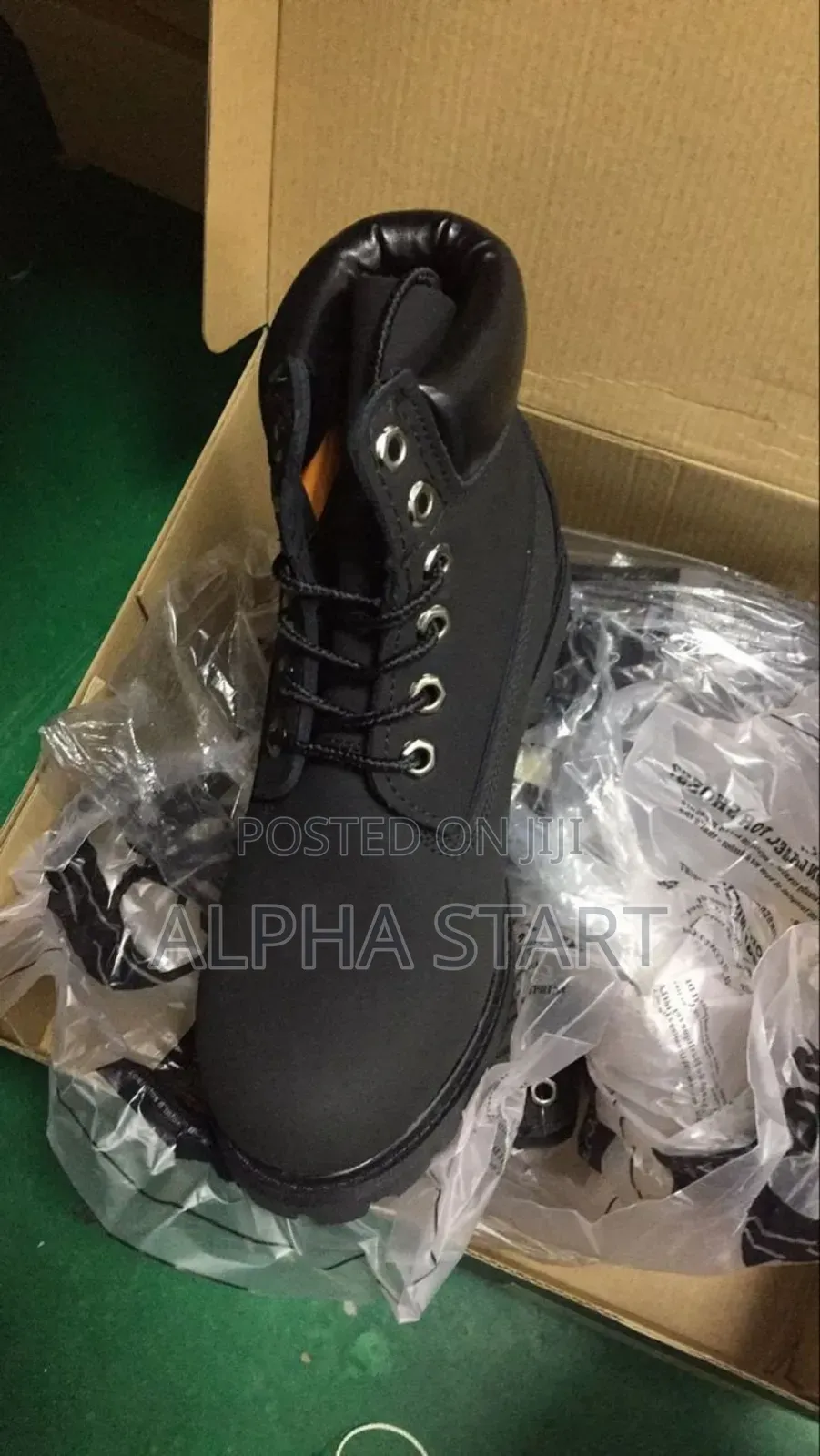 Timberland Black High Master Quality Boots for Man's