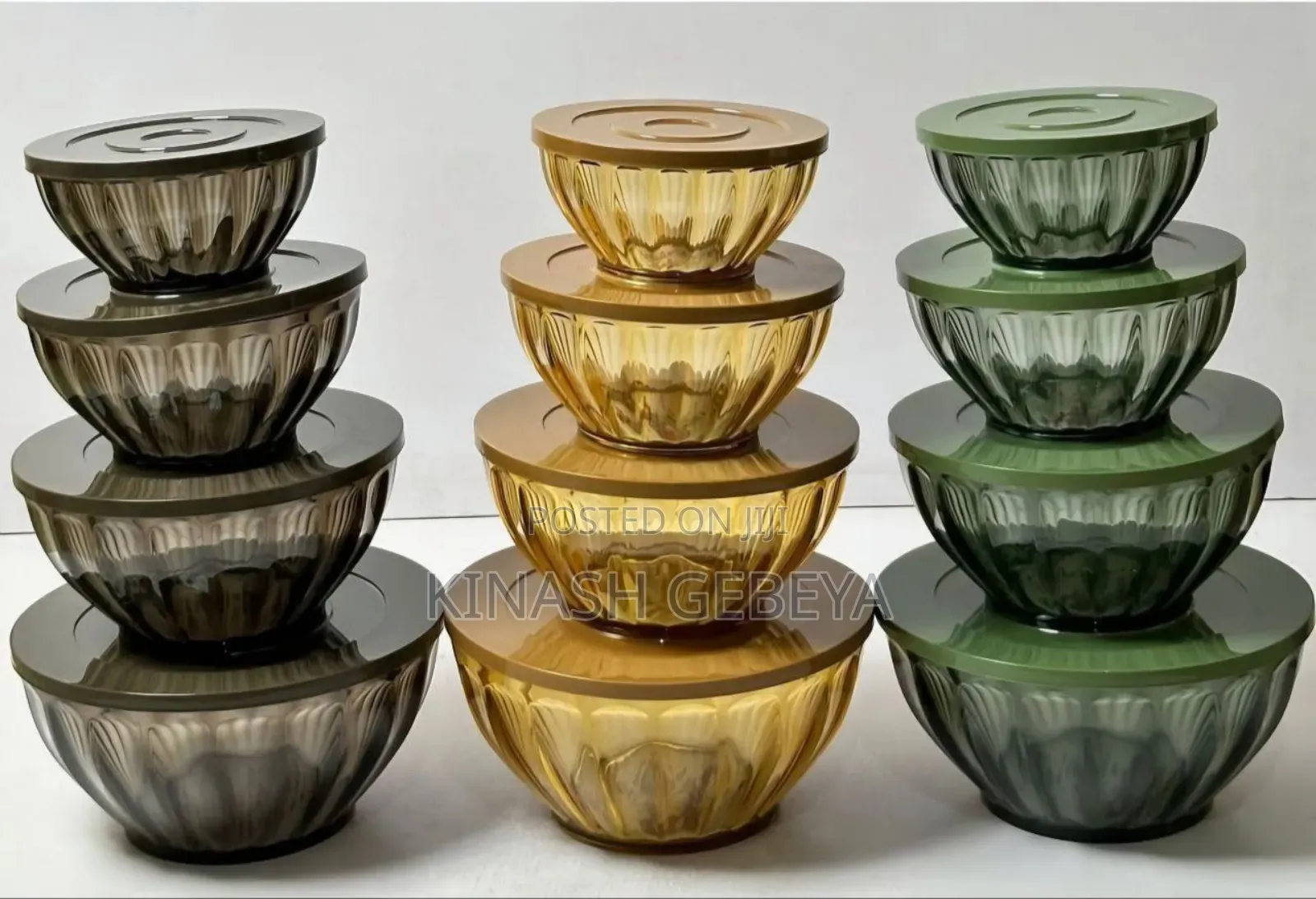 4pcs Storage Bowl (የምግብ ማስቀመጫ ሳህን)