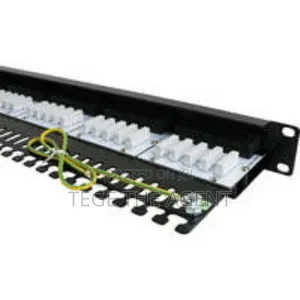 Photo - Excel Voice 25 Port 3-Pair Rj45 Patch Panel 1u Black