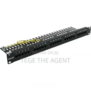Excel Voice 25 Port 3-Pair Rj45 Patch Panel 1u Black