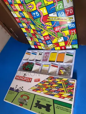 Photo - Monopoly + Snakes Ladder Game in One Parker Brothers