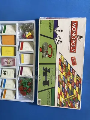 Monopoly + Snakes Ladder Game in One Parker Brothers