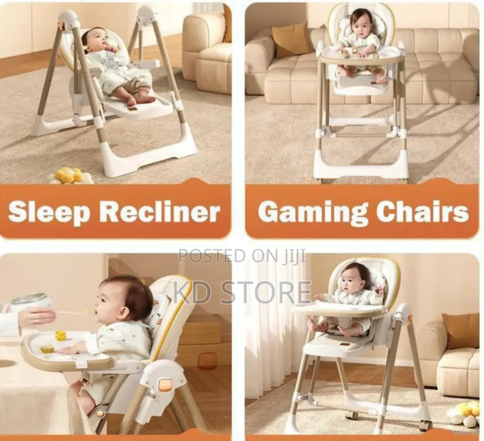 【5-in-1 High Chair Multifunction】