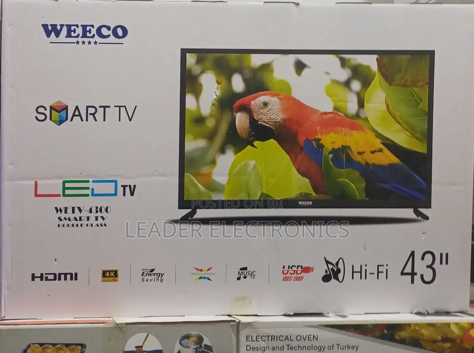 Weeco Tv 43 Inch Smart Android Double Glass