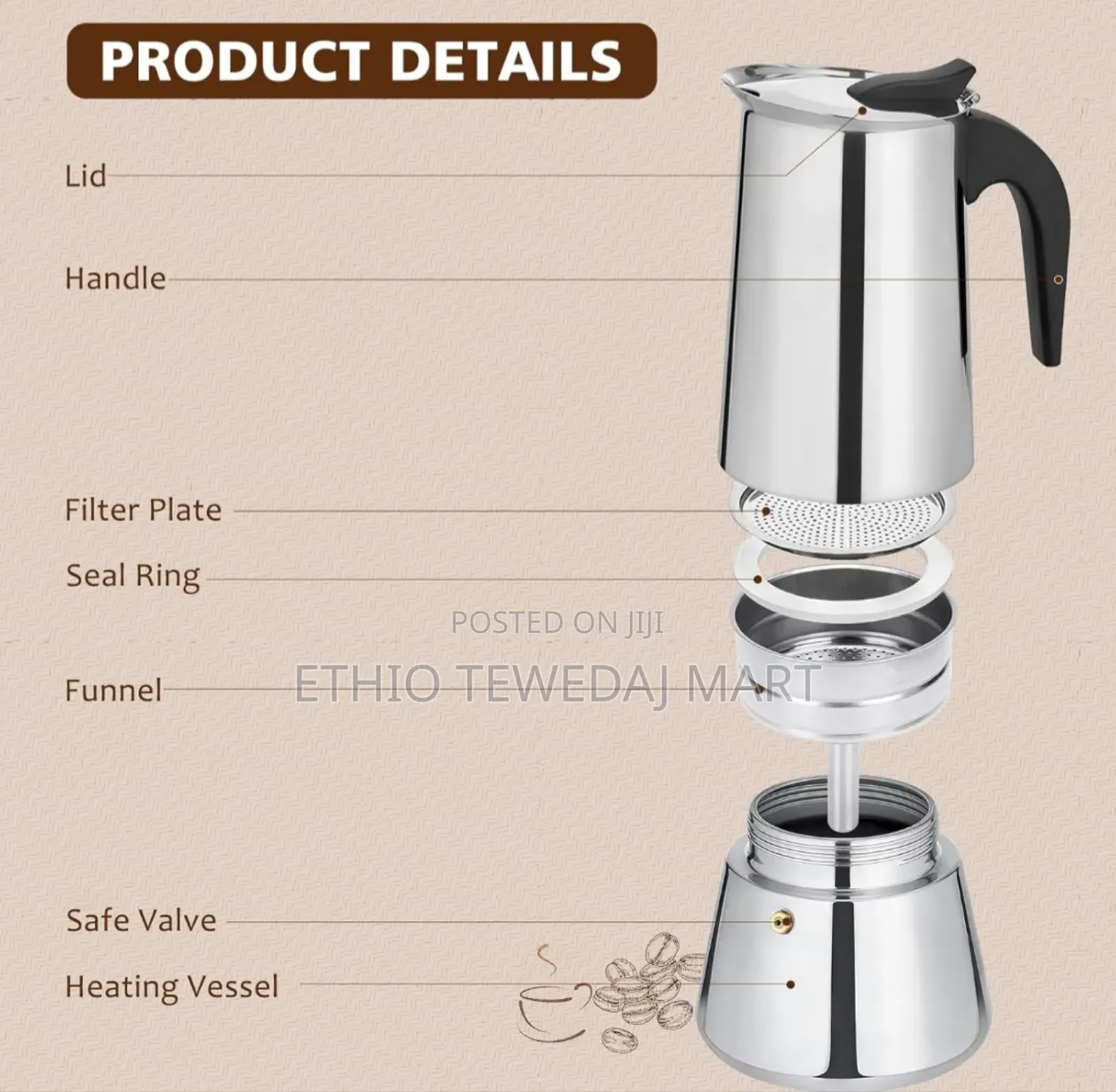 Original12 Cup Espresso Maker, Italian Coffee Maker