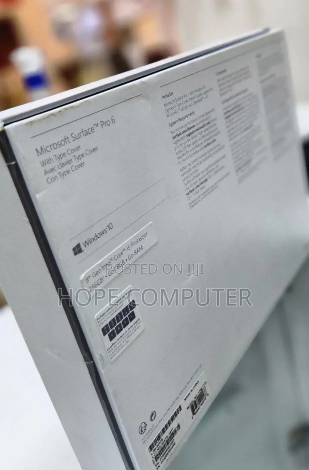 New Laptop Microsoft Surface Pro 6 8GB Intel Core I5 SSD 256GB