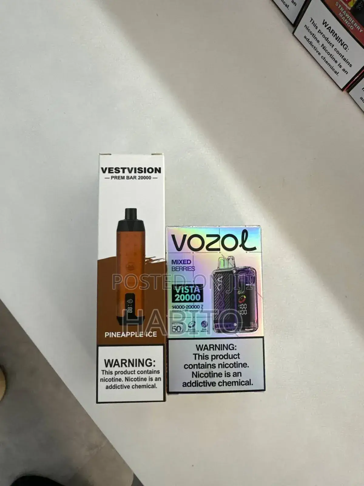 Vape Puff Vozol Grape Ice Flavor