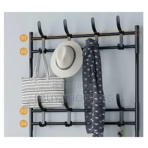 Space-Saving 5-Tier L-Shaped Clothes Rack