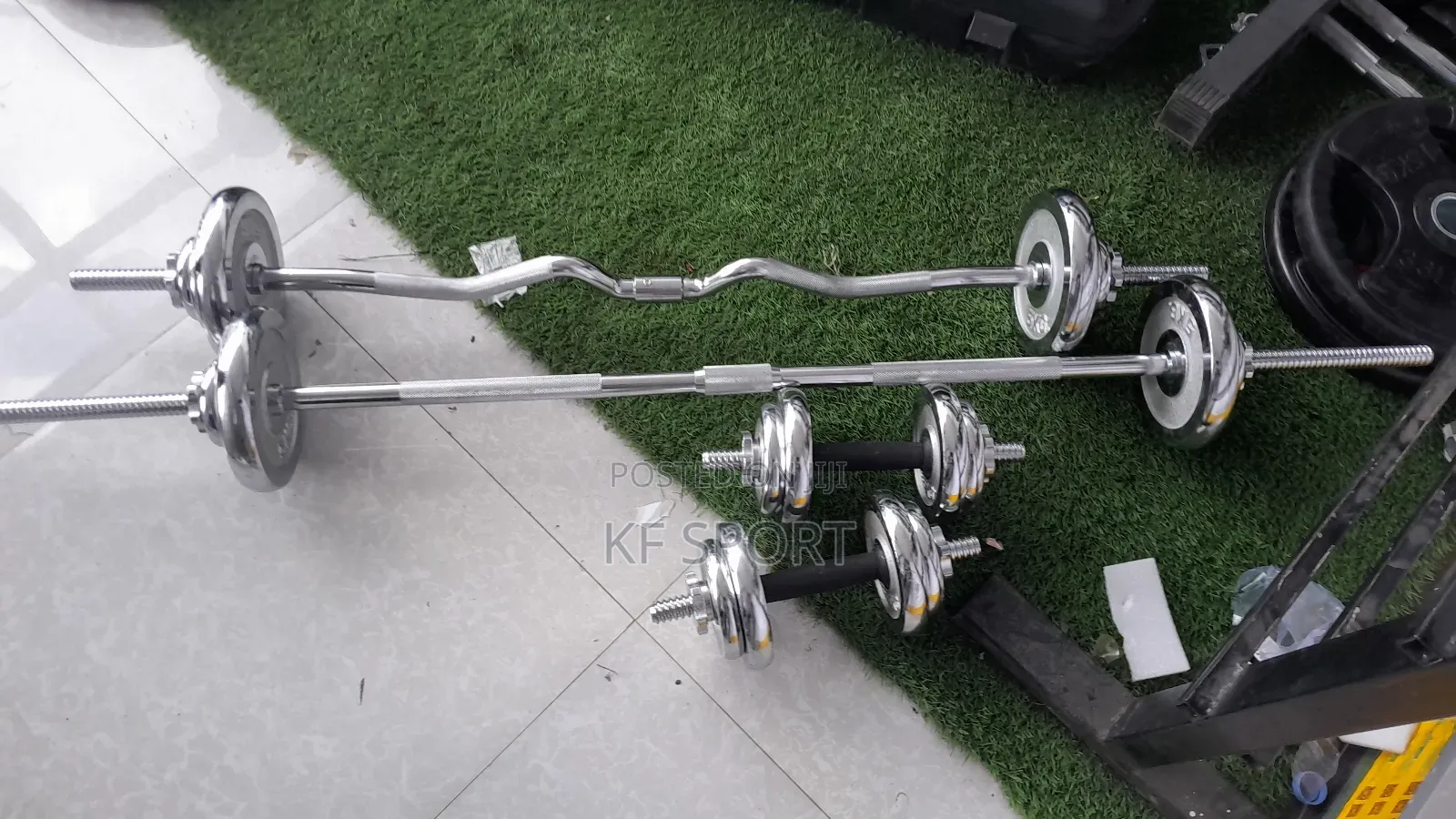 York Adjustabel Dumbbell and Barbell( Curle and Straight)