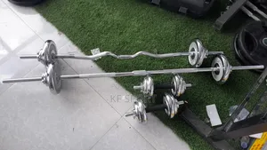 York Adjustabel Dumbbell and Barbell( Curle and Straight)