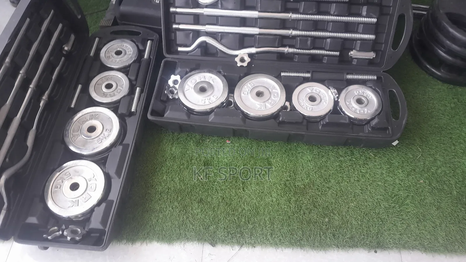 York Adjustabel Dumbbell and Barbell( Curle and Straight)