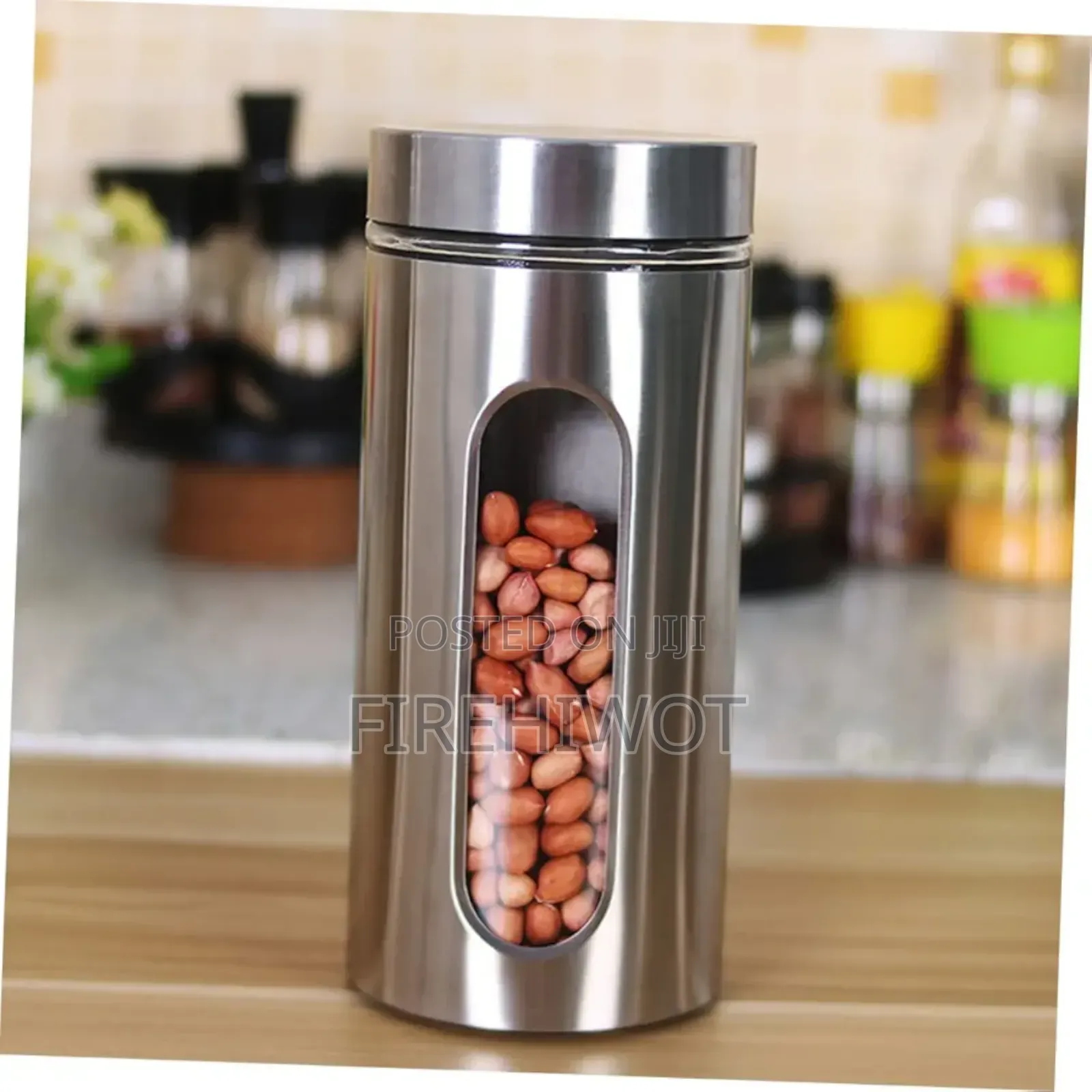 Set of 4 Stainless Steel Food Storage Containers