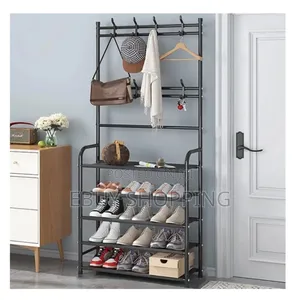 Photo - # Easy Instalation New Simple Floor Clothes Rack
