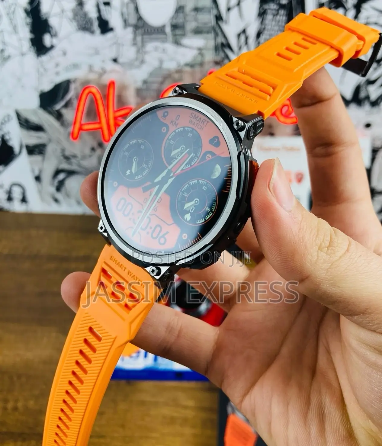 Germany Sport Edition Smart Watch (With Three Straps)