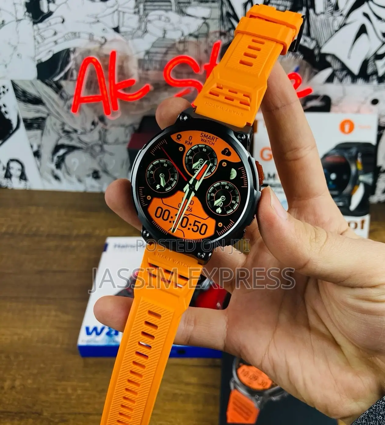 Germany Sport Edition Smart Watch (With Three Straps)