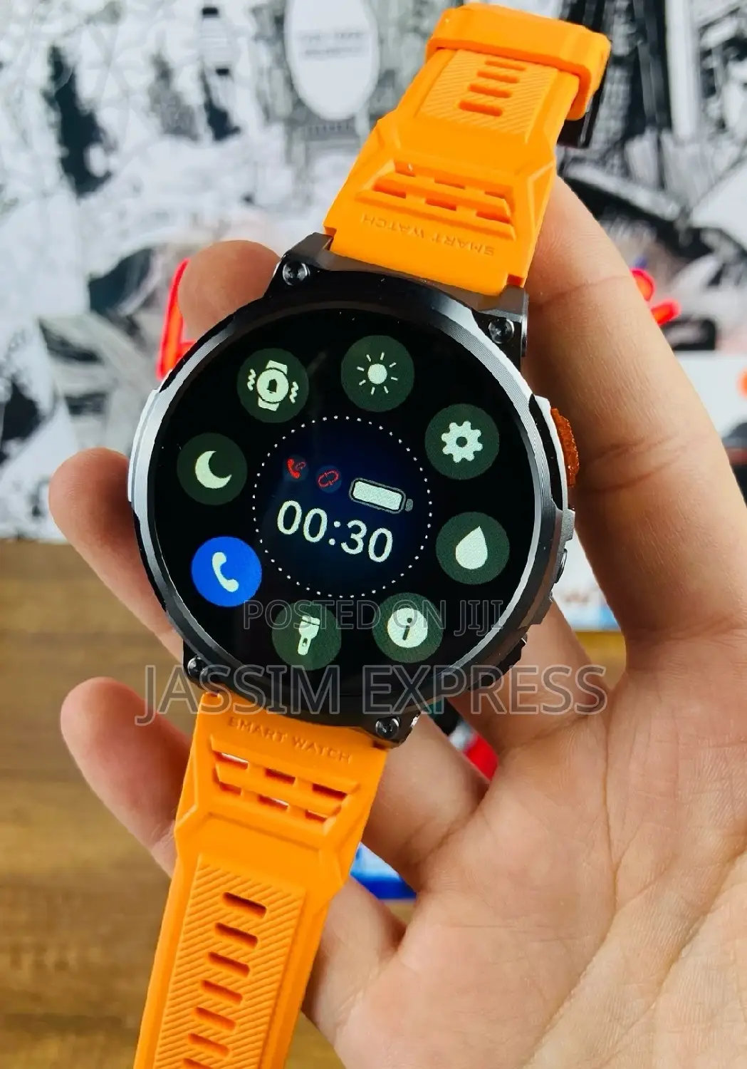 Germany Sport Edition Smart Watch (With Three Straps)