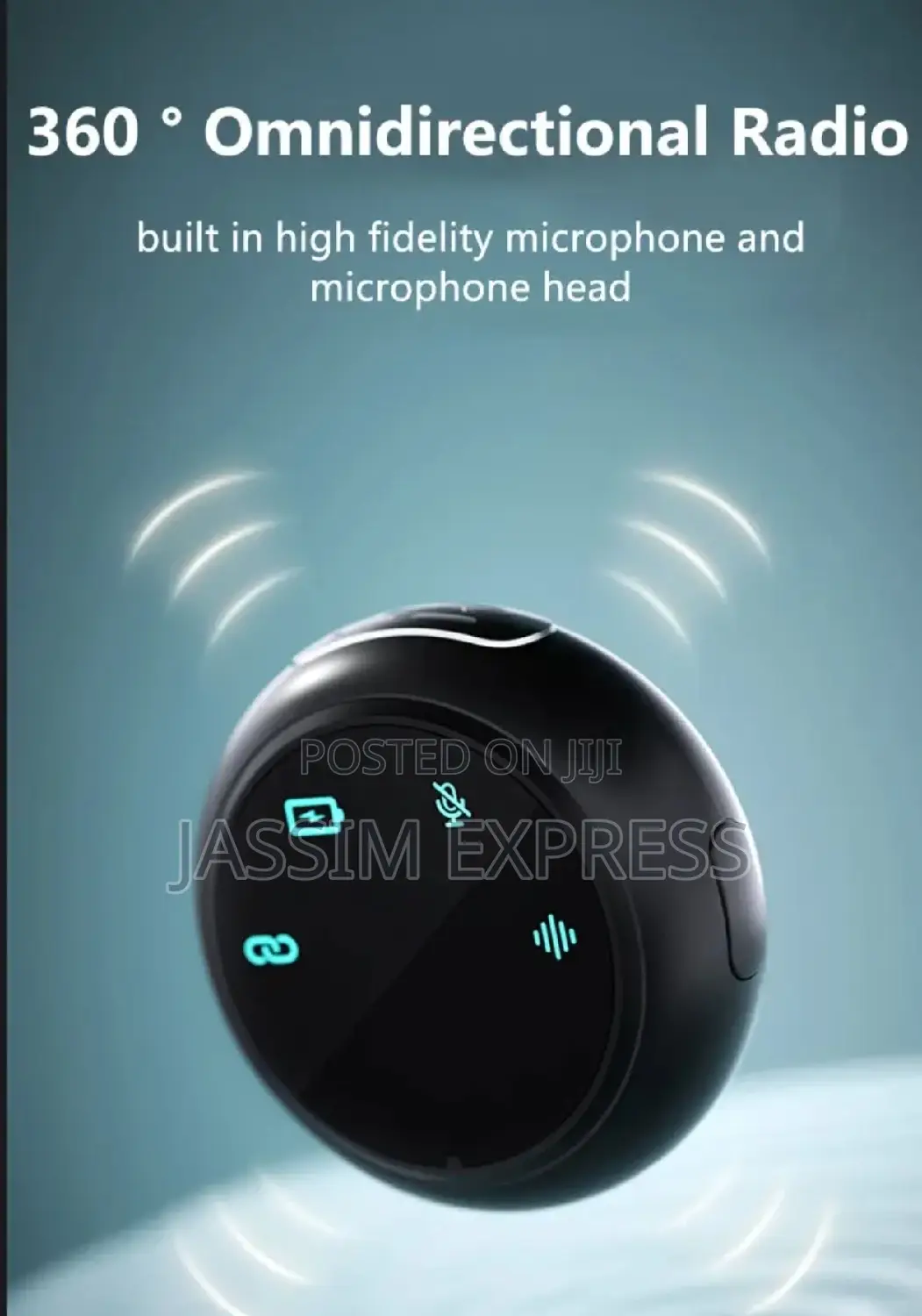 በ100 ሜትር ርቀት ውስጥ መስራት የሚቺል Omni Directional Dual Microphone