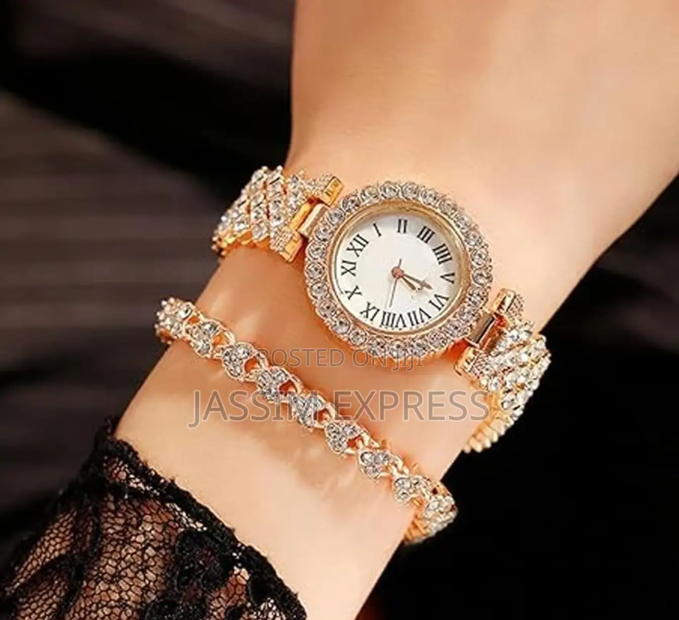 Smart Watch + Digital Watch + 3 Straps + 5 Diamond Jewellery