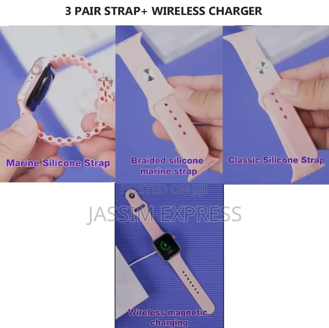 Smart Watch + Digital Watch + 3 Straps + 5 Diamond Jewellery